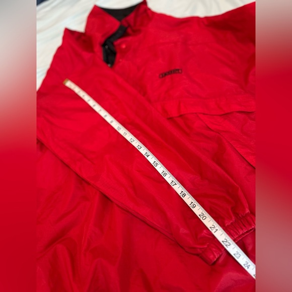 Vintage 90’s Harvard Square Smirnoff Mens Large Red Embroidered Logo Windbreaker - Picture 5 of 13